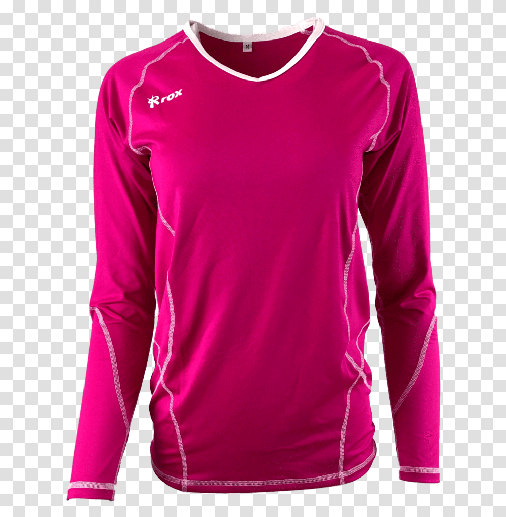Red Swoosh Long Sleeved T Shirt, Apparel, Person, Human Transparent Png