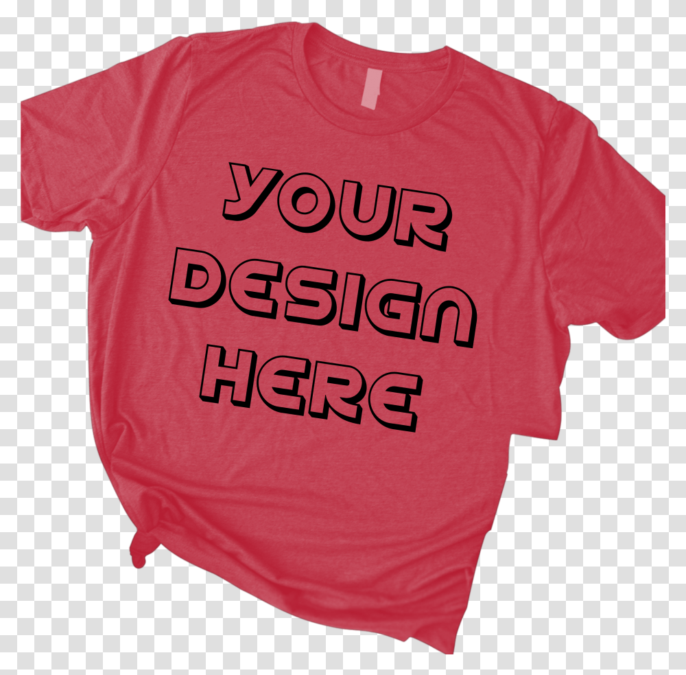 Red T Shirt Active Shirt, Apparel, T-Shirt, Sleeve Transparent Png