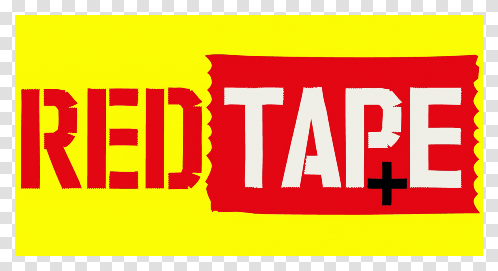 Red Tape Logo Background Graphic Design, Word, Label Transparent Png