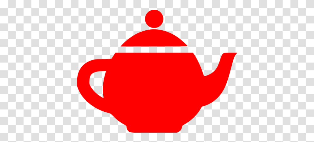 Red Teapot Icon Goodge, Pottery, Silhouette Transparent Png