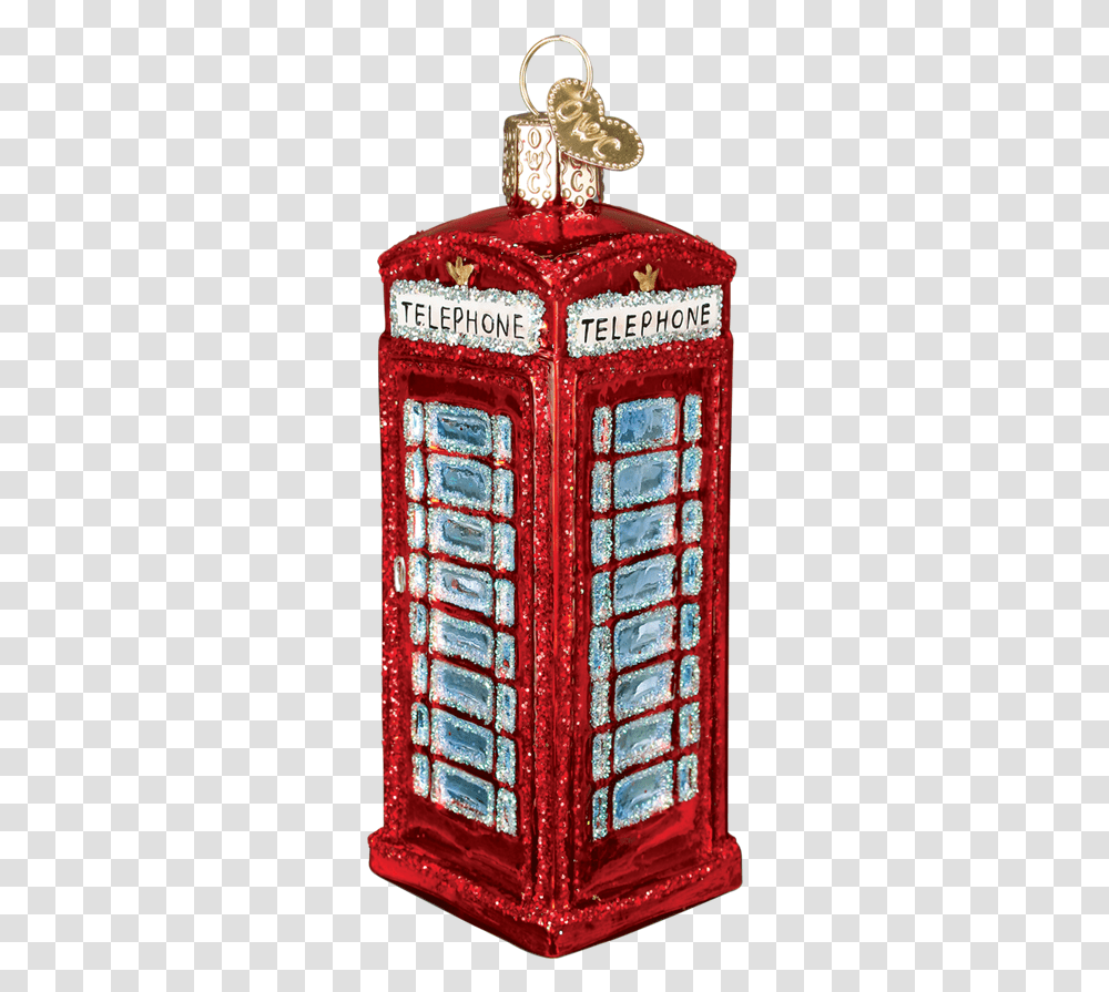 Red Telephone Booth Ornament Christmas Day, Mailbox, Letterbox Transparent Png