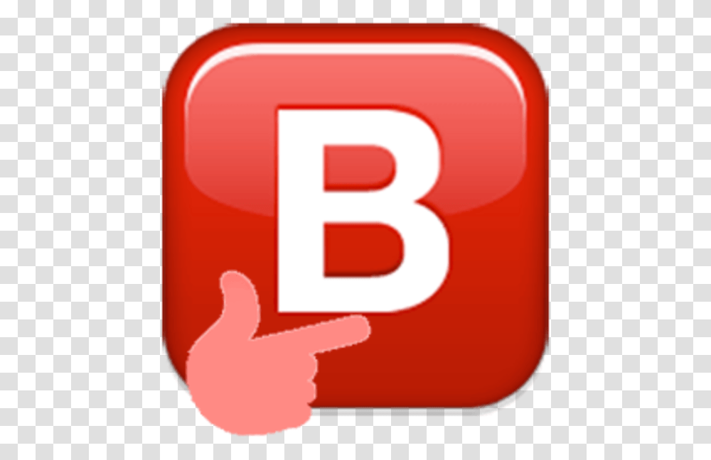 Red Text Product B Emoji Meme, Number, First Aid, Alphabet Transparent Png