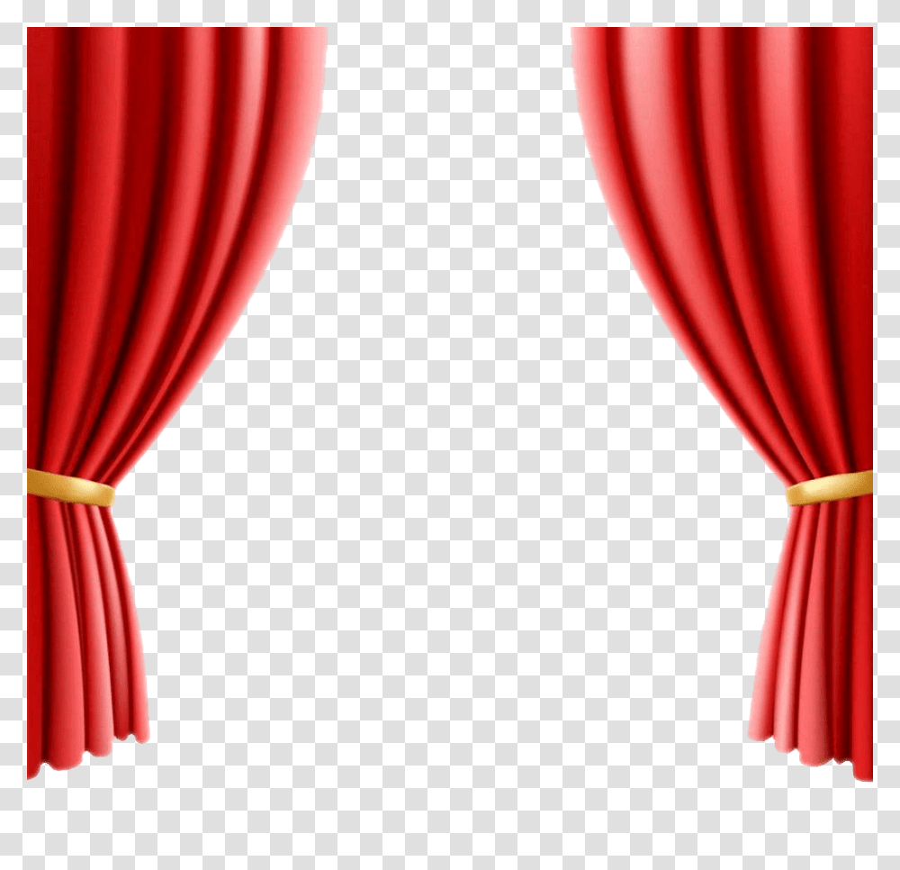 Red Theater Curtain Clipart, Balloon, Stage, Shower Curtain Transparent Png
