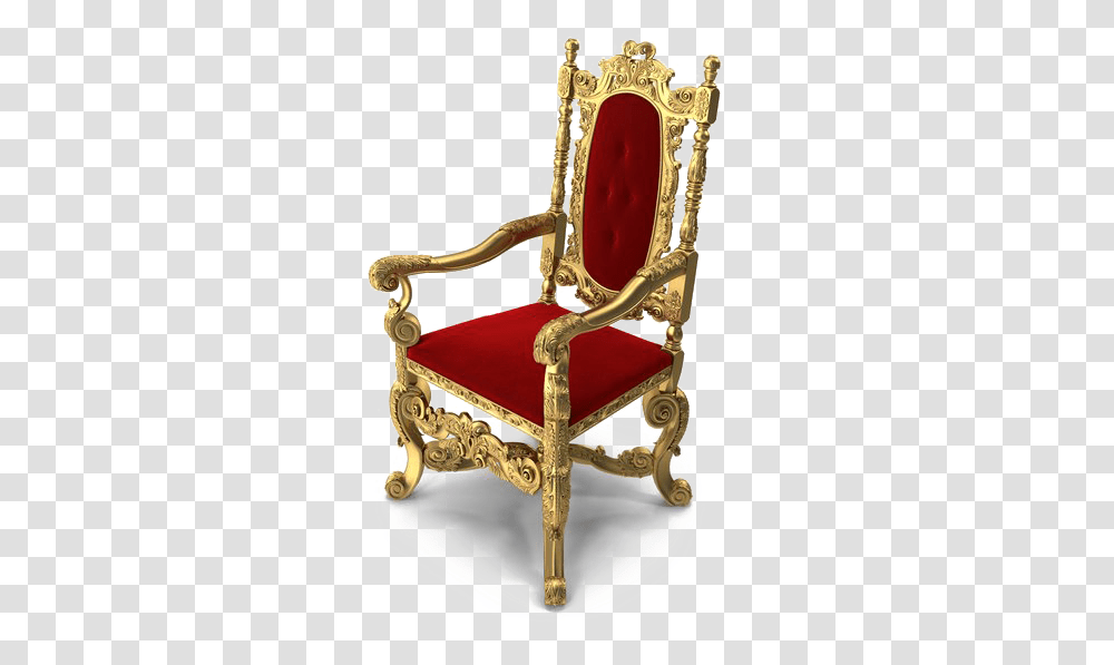 Red Throne Image Throne, Furniture, Chair, Cushion, Armchair Transparent Png