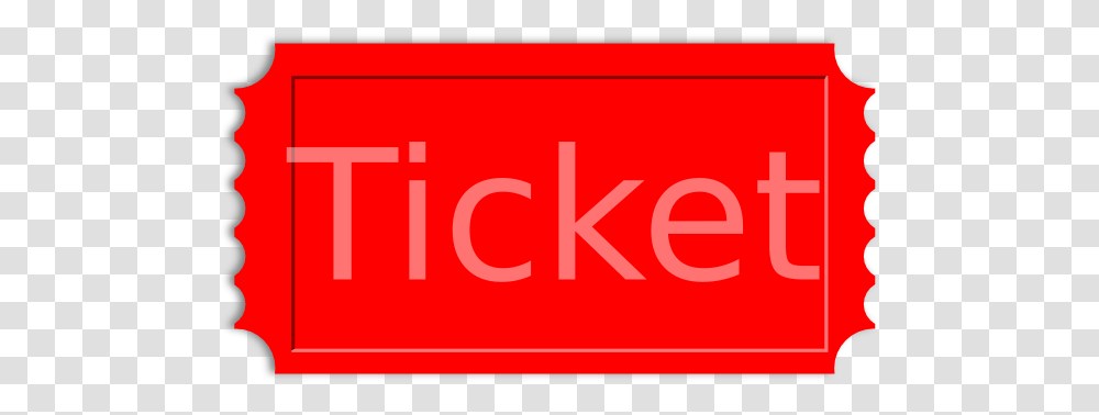 Red Ticket Stub Clip Art, Word, Alphabet Transparent Png