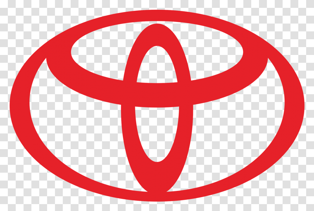 Red Toyota Logo Red Toyota Logo, Symbol, Trademark, Cross, Plant Transparent Png