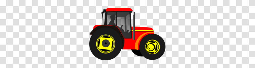 Red Tractor Clip Art, Vehicle, Transportation, Fire Truck, Bulldozer Transparent Png