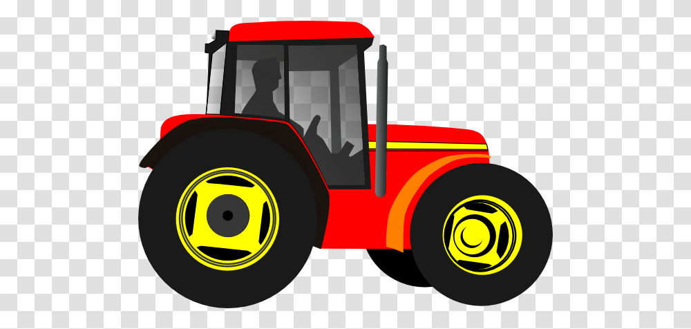 Red Tractor Clip Art, Vehicle, Transportation, Fire Truck, Tire Transparent Png