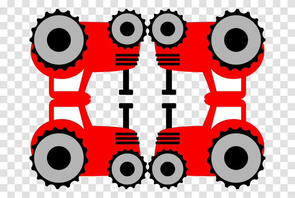 Red Tractor Cornerfarmhouseshop Fabric Clipart, Vehicle, Transportation, Truck Transparent Png