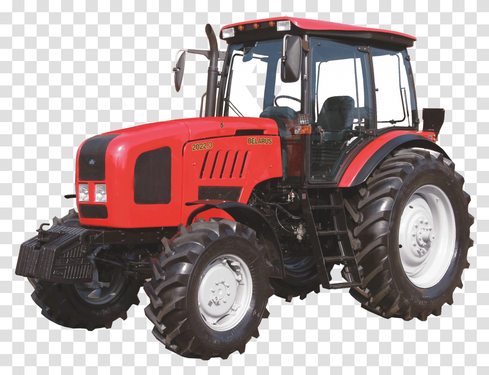 Red Tractor Image Traktor, Vehicle, Transportation, Bulldozer, Nature Transparent Png