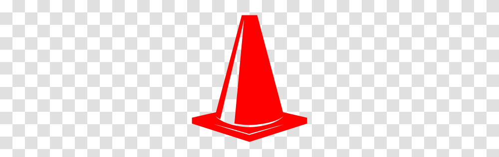 Red Traffic Cone Icon, Logo, Trademark Transparent Png