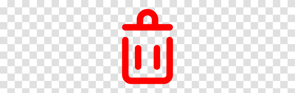 Red Trash Icon, Logo, Trademark Transparent Png
