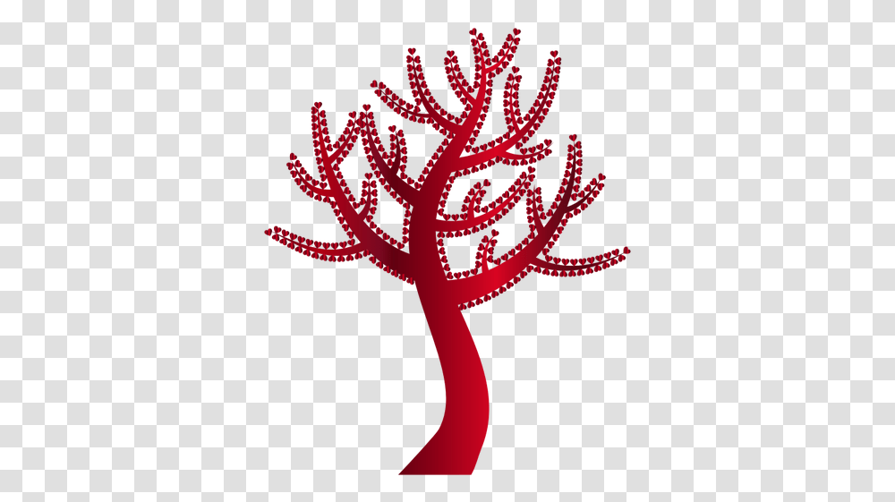 Red Tree Free Svg Trunk Clipart, Nature, Outdoors, Pattern, Reef Transparent Png