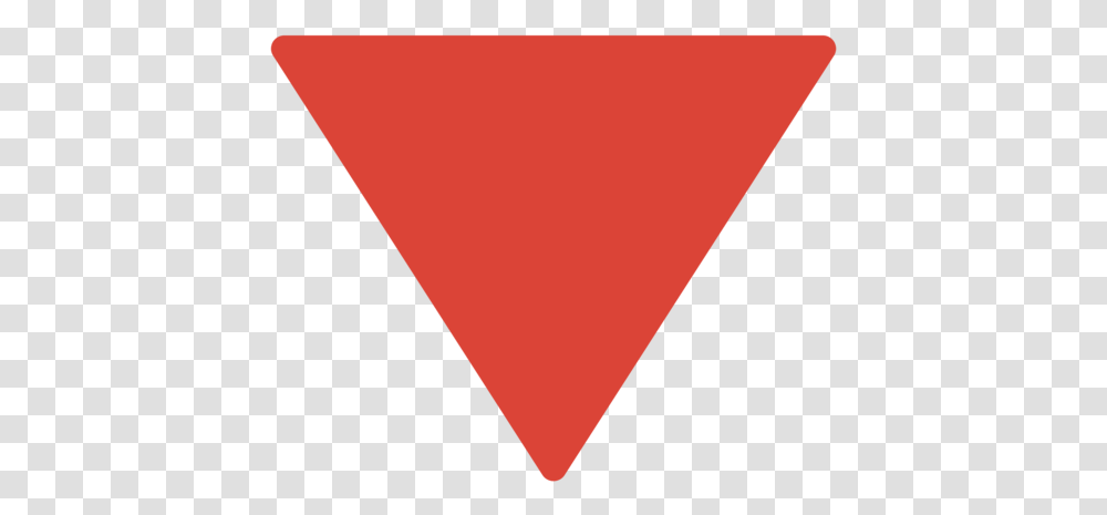 Red Triangle Pointed Down Emoji Triangulo Rojo Twitter, Plectrum, Cone Transparent Png