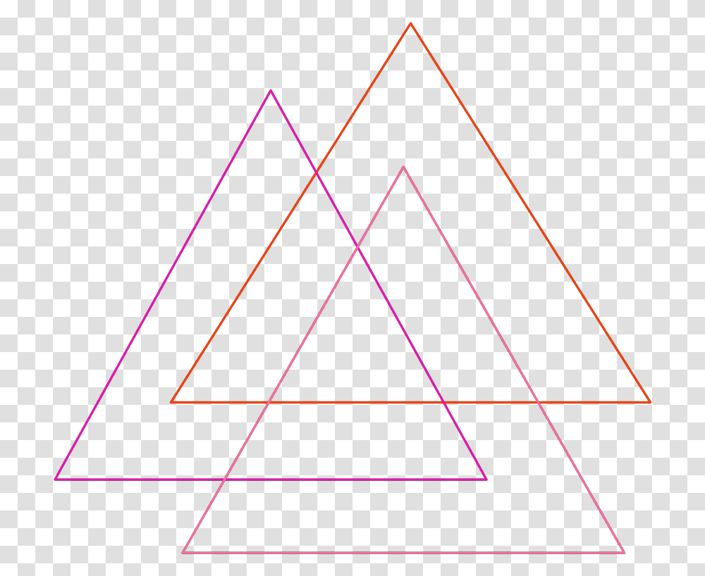 Red Triangle Triangle Triangle, Bow Transparent Png