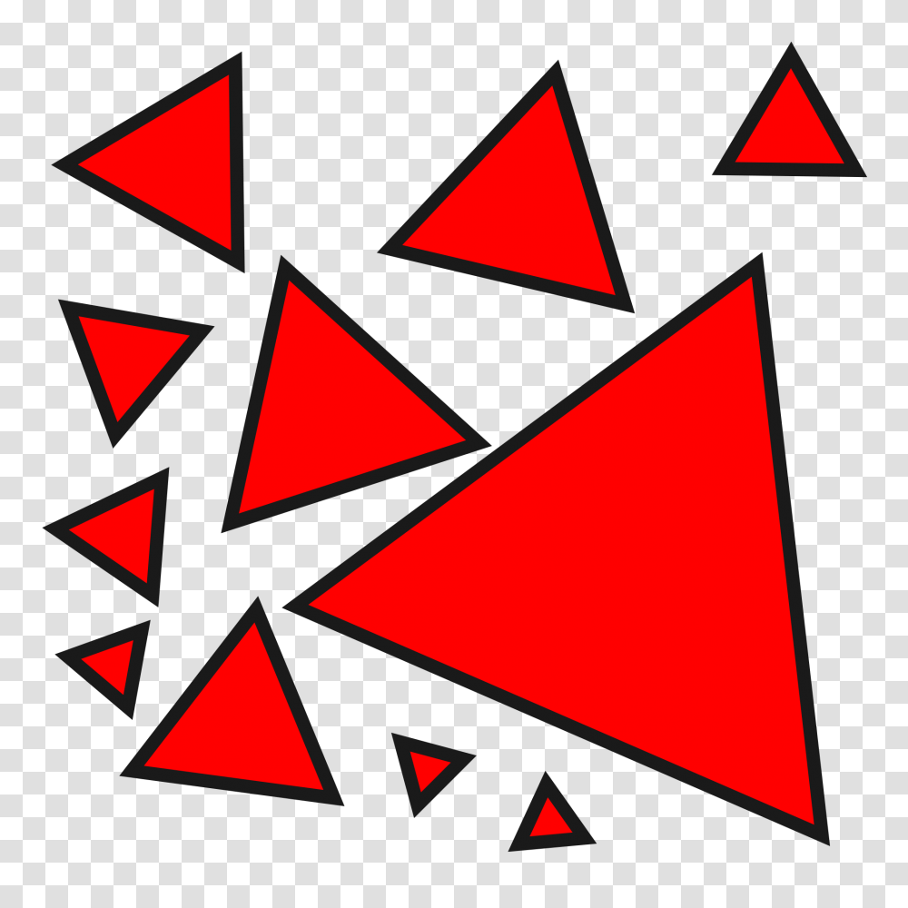 Red Triangles, Star Symbol Transparent Png