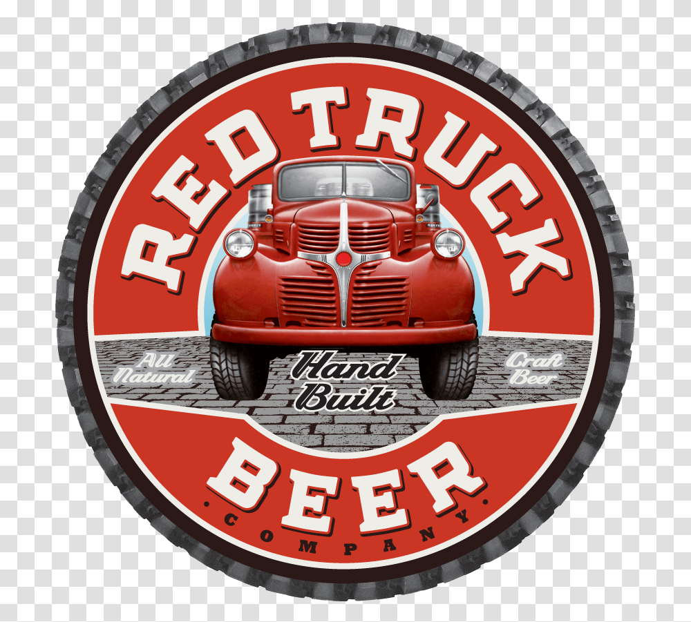 Red Truck Beer Company Logo, Label, Tire Transparent Png