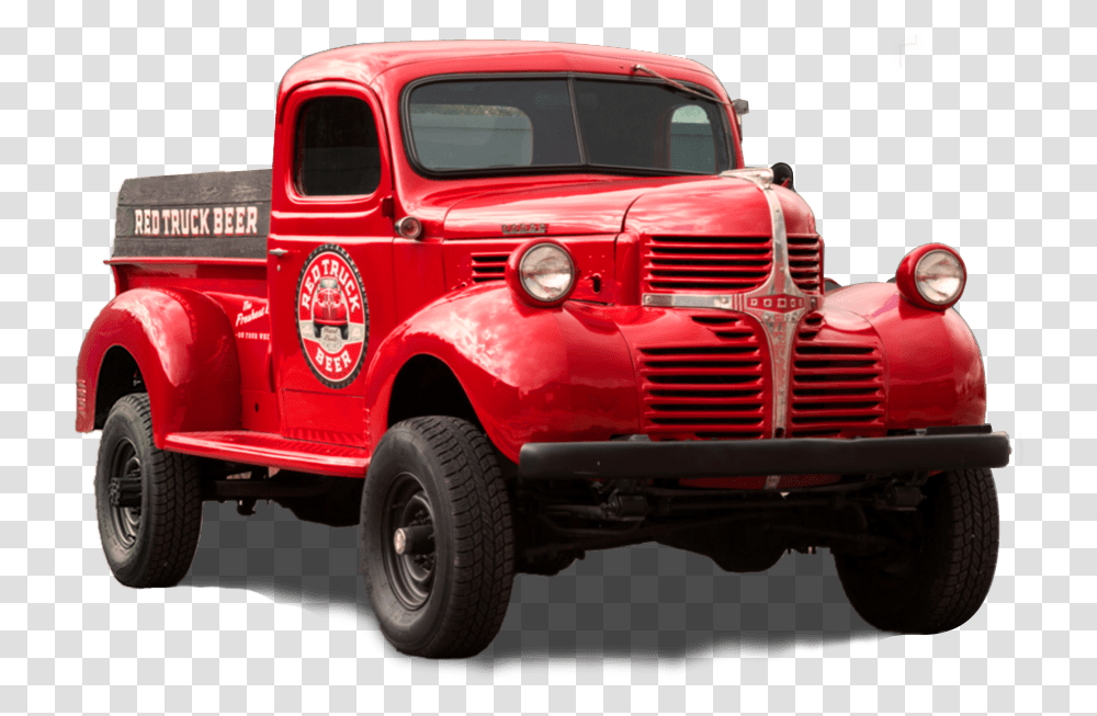 Red Truck Beer Company Pickup Truck, Vehicle, Transportation, Fire Truck, Wheel Transparent Png