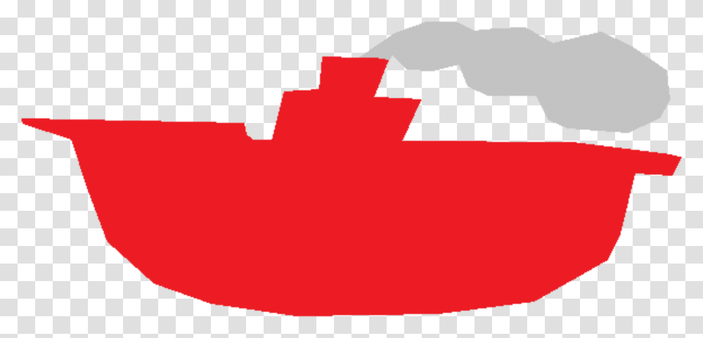 Red Tugboat Vector Clipart Image, Paper, Leaf Transparent Png