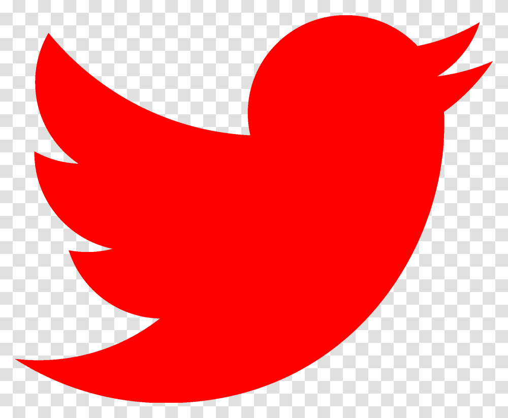Red Twitter Icon Red And White Twitter Logo, First Aid, Symbol, Trademark, Pac Man Transparent Png