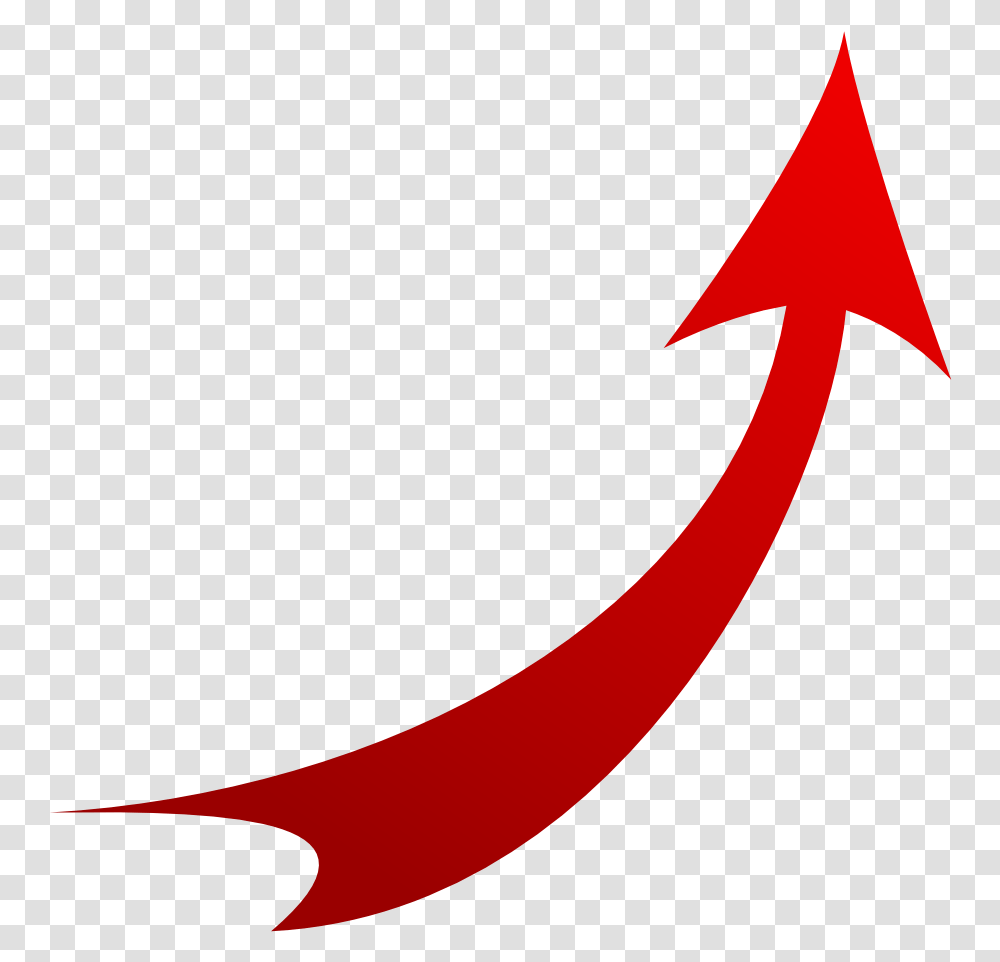 Red Upward Curved Arrow, Emblem, Axe Transparent Png