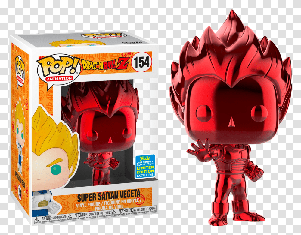 Red Vegeta Funko Pop, Toy, Person Transparent Png