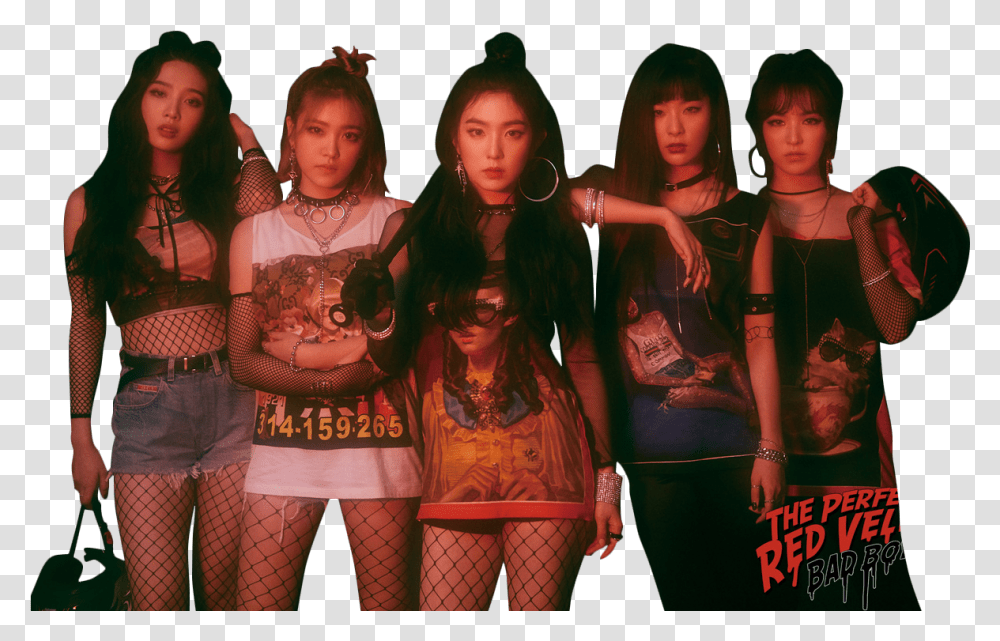 Red Velvet Bad Boy Outfits, Person, Night Life, Sleeve Transparent Png