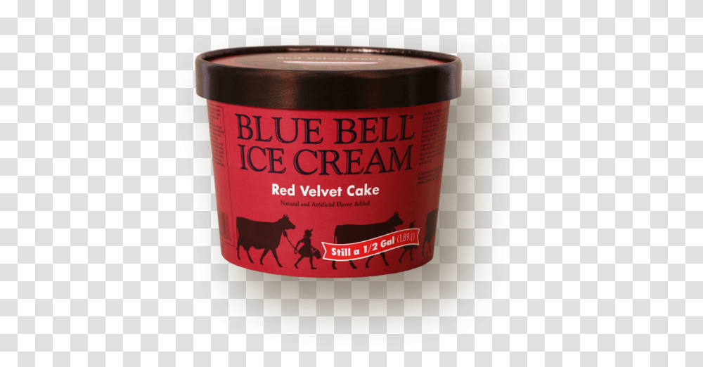 Red Velvet Cake Blue Bell Ice Cream, Label, Tin, Canned Goods Transparent Png
