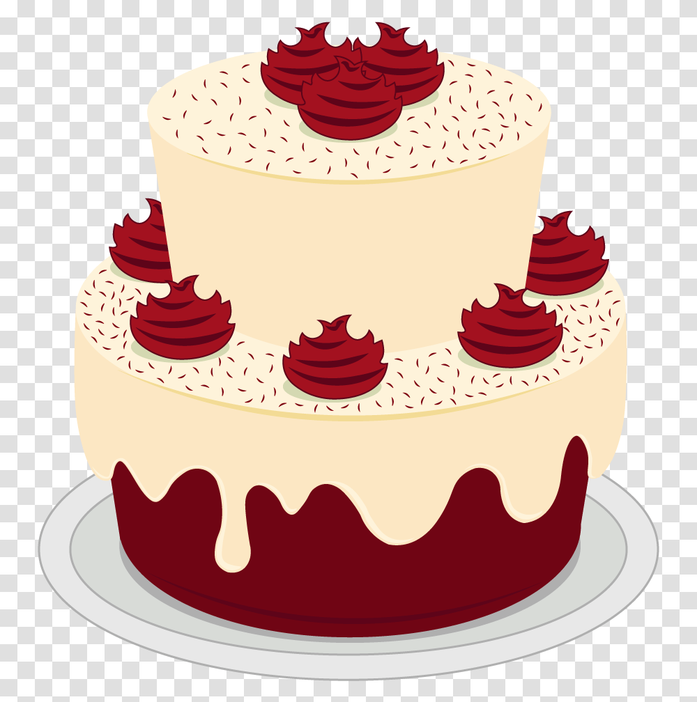 Red Velvet Cake, Dessert, Food, Birthday Cake, Wedding Cake Transparent Png