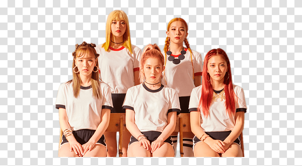 Red Velvet Kpop Stickers Russian Roulette Red Velvet, Person, Female, Shorts Transparent Png