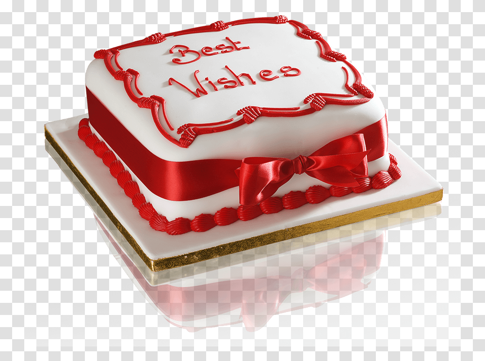 Red Velvet Square Birthday Cake Hd Classic Square Cake, Dessert, Food, Icing, Cream Transparent Png