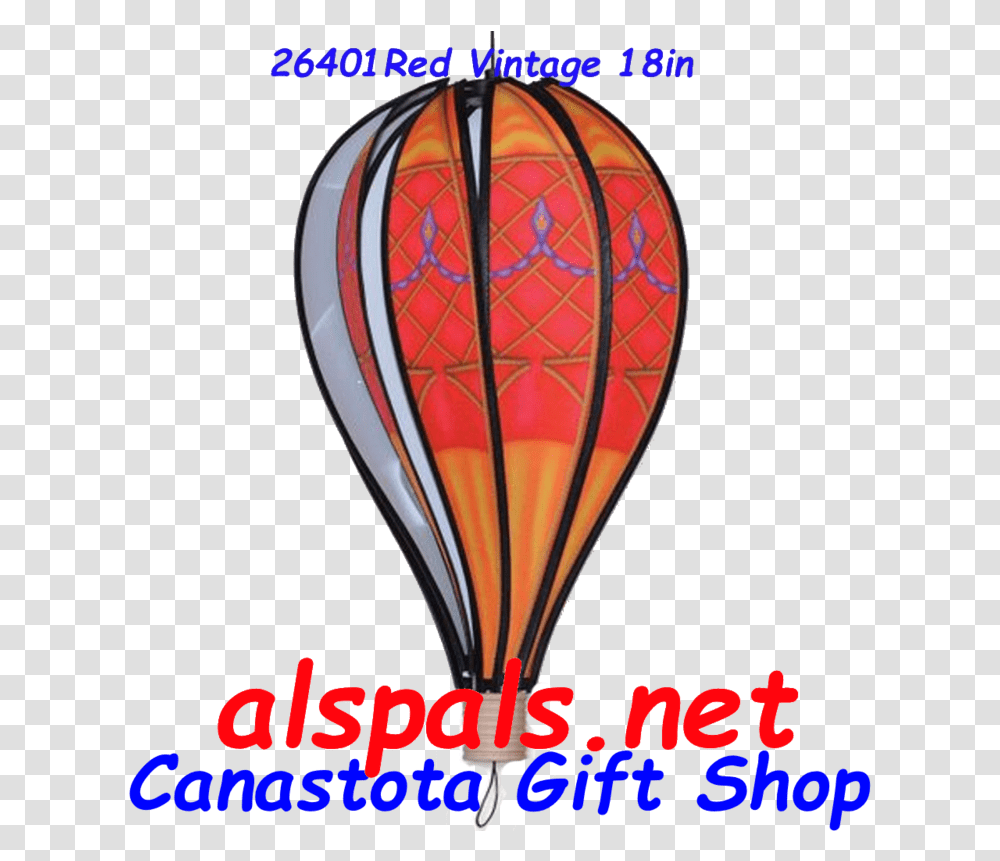 Red Vintage Hot Air Balloon Upc New Orleans Levee System, Aircraft, Vehicle, Transportation Transparent Png
