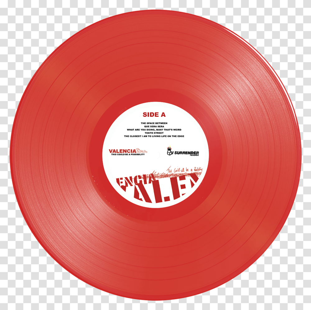 Red Vinyl Record, Tape, Frisbee, Toy Transparent Png