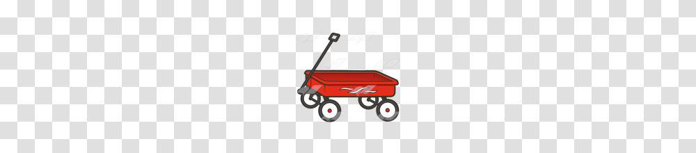 Red Wagon Clipart Black And White Clip Art Images, Carriage, Vehicle, Transportation, Lawn Mower Transparent Png
