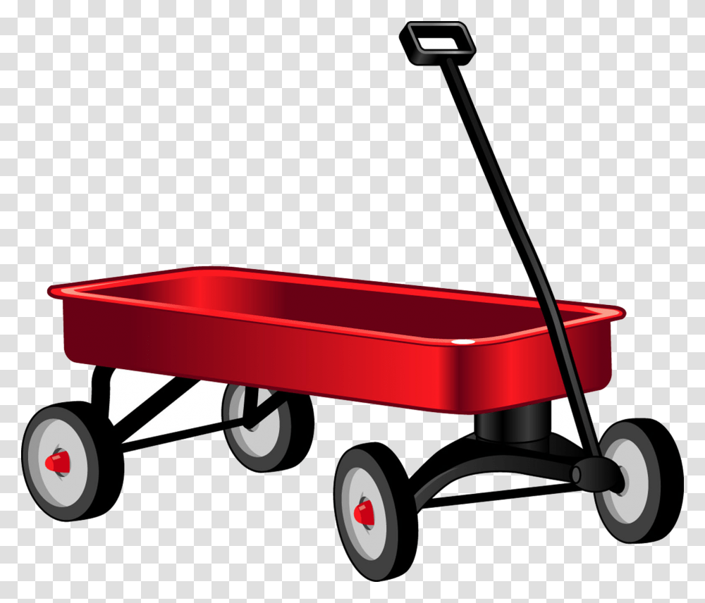 Red Wagon Red Wagon, Vehicle, Transportation, Carriage, Lawn Mower Transparent Png