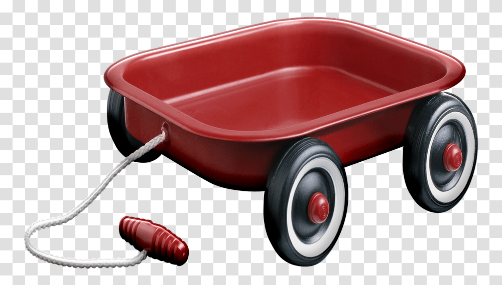 Red Wagon Toy Child Wagon Red Cart Trolley Kids Red Cart, Vehicle, Transportation, Automobile, Wheel Transparent Png