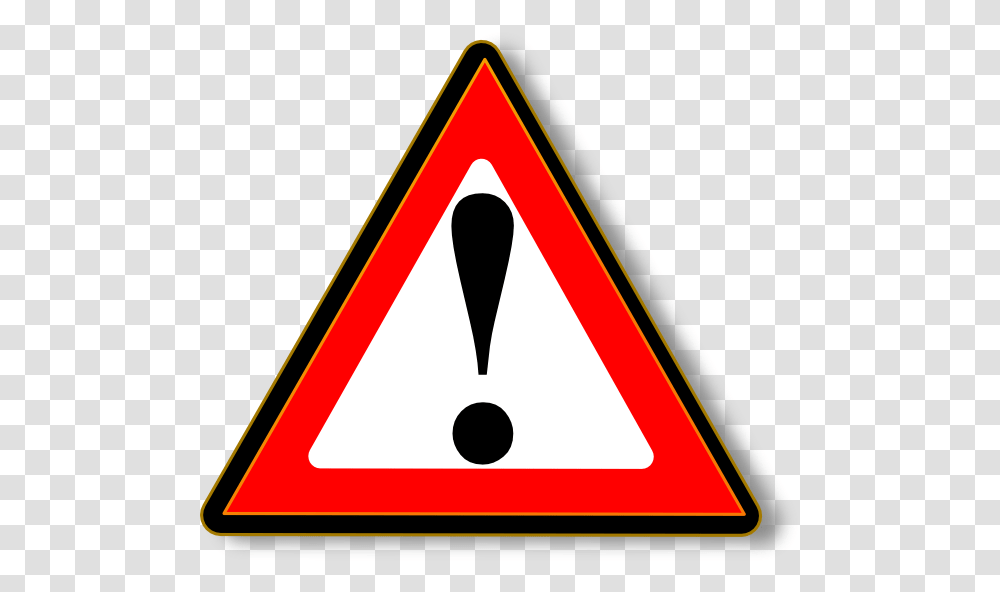 Red Warning Sign Clipart, Triangle, Road Sign Transparent Png