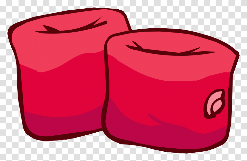 Red Water Wings Icon Arm Band Clip Art, Pillow, Cushion, Bag, Petal Transparent Png