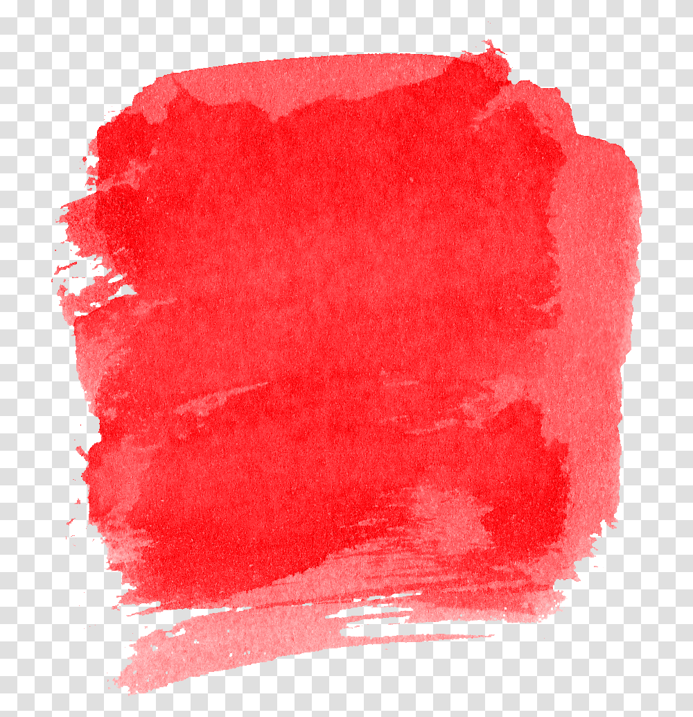 Red Watercolor Brush Stroke Square Watercolor Paint, Rug, Canvas, Plant, Art Transparent Png