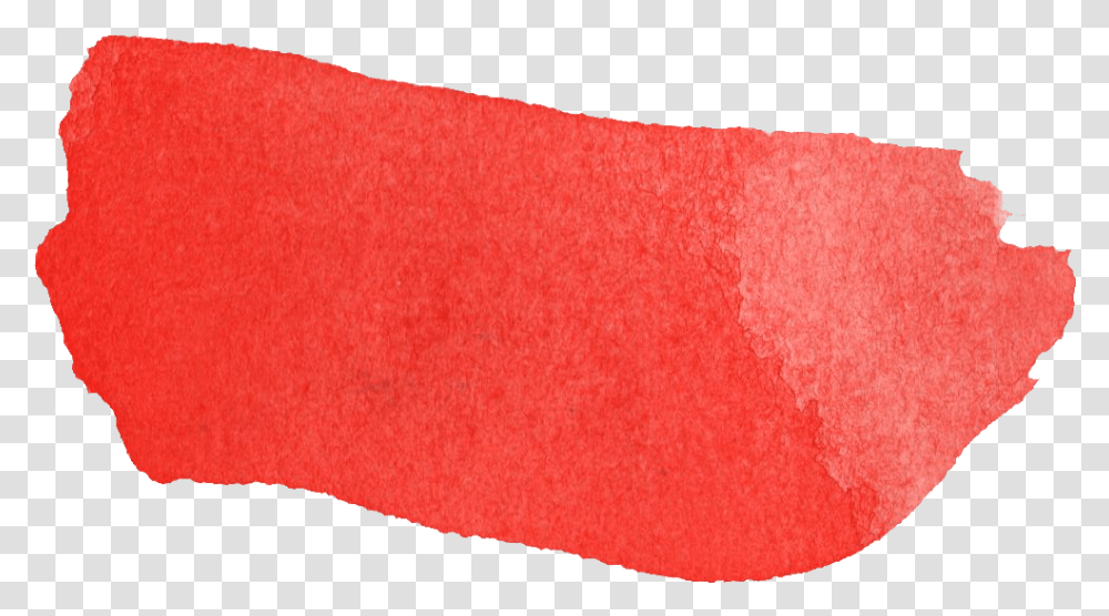 Red Watercolor Brush Strokes, Rug, Sponge, Foam Transparent Png