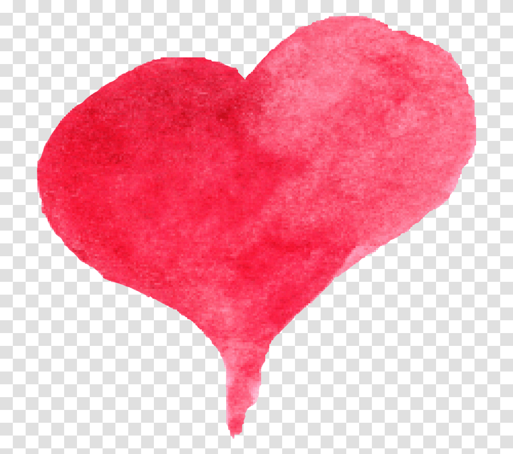 Red Watercolor Heart Onlygfxcom Heart Watercolour, Cushion, Pillow, Balloon Transparent Png