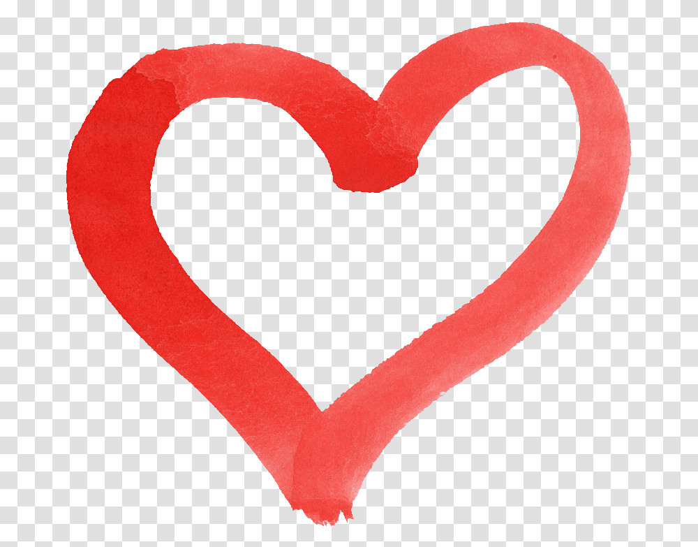 Red Watercolor Heart Onlygfxcom Red Watercolor Heart, Rug Transparent Png