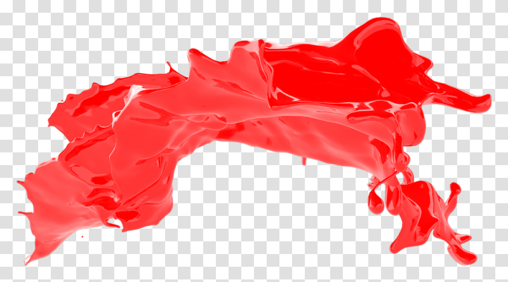 Red Watercolor Splash, Apparel, Bag Transparent Png