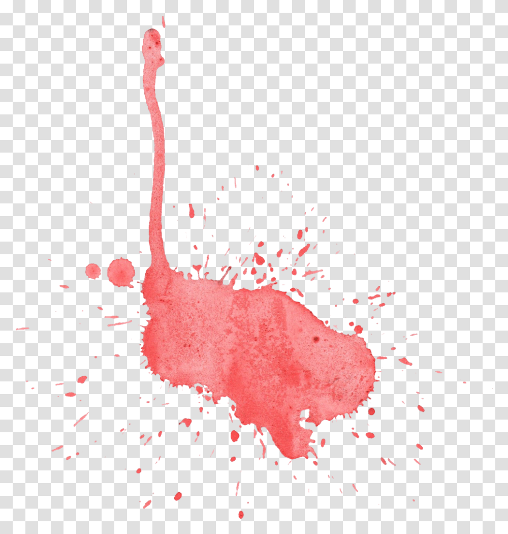 Red Watercolor Splatter Onlygfxcom Red Watercolor Splash, Bird, Animal Transparent Png