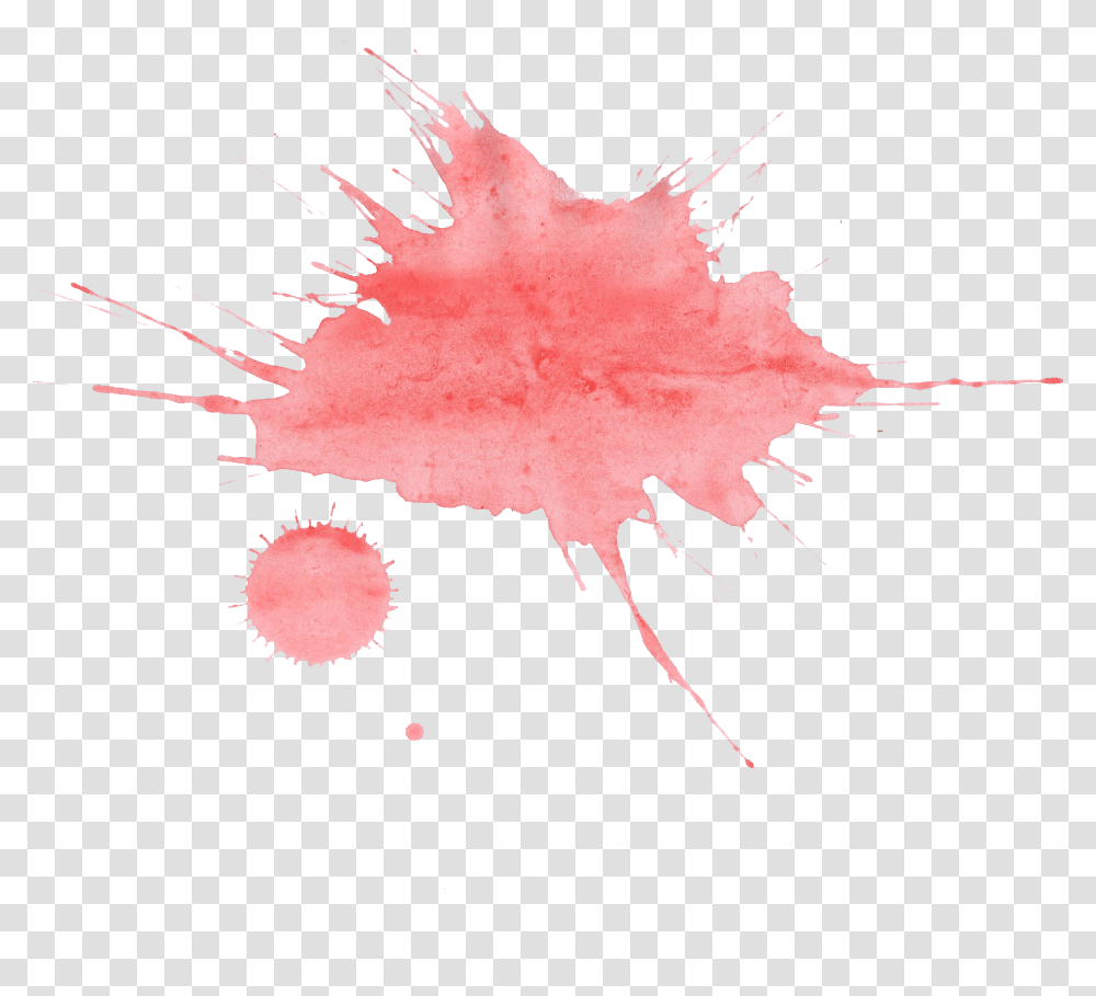 Red Watercolor Splatter Pink Splash Background, Leaf, Plant, Graphics, Art Transparent Png