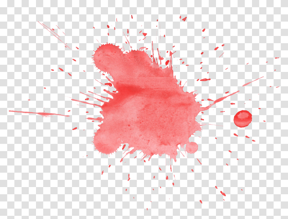 Red Watercolor Splatter Red Watercolor Stain, Petal, Flower, Plant, Blossom Transparent Png