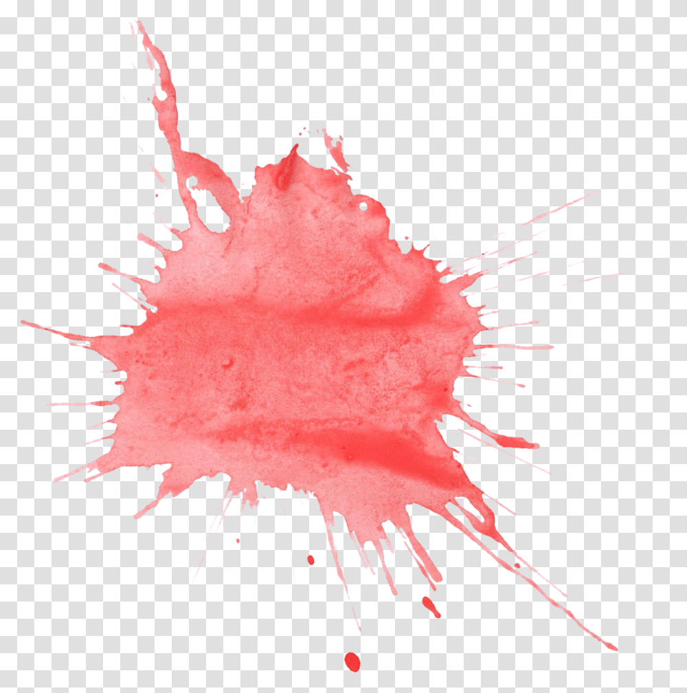 Red Watercolor Splatter Water Color Red, Stain, Anther Transparent Png