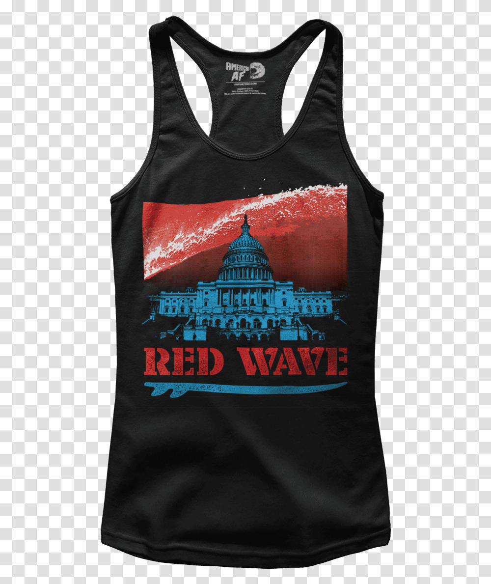Red Wave, Apparel, T-Shirt, Sleeve Transparent Png