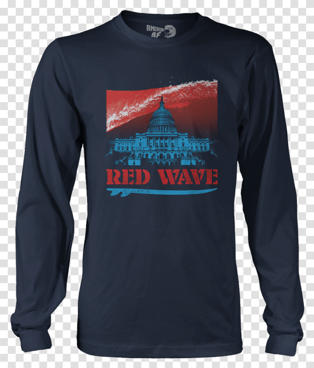 Red Wave, Sleeve, Apparel, Long Sleeve Transparent Png
