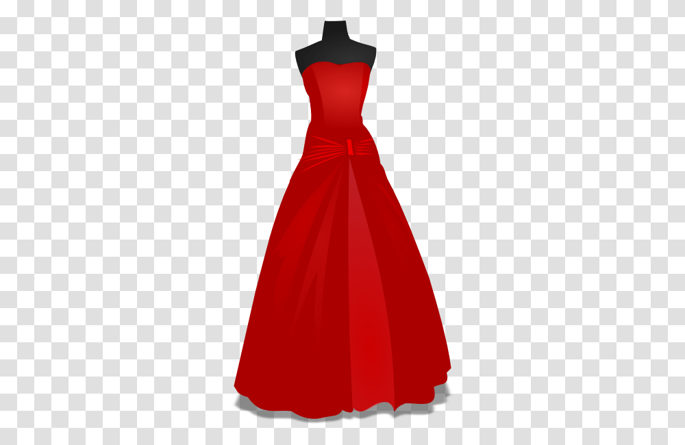 Red Wedding Gown Clip Art, Dress, Apparel, Female Transparent Png